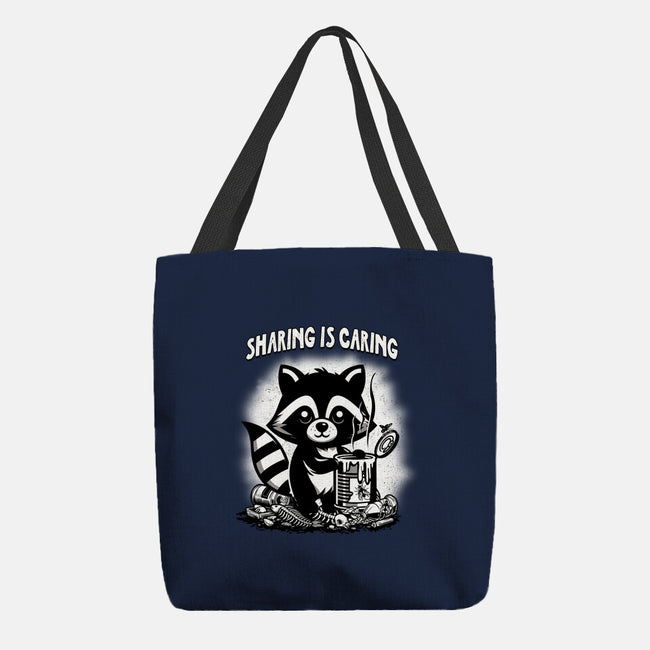 Sharing Is Caring-None-Basic Tote-Bag-palmstreet