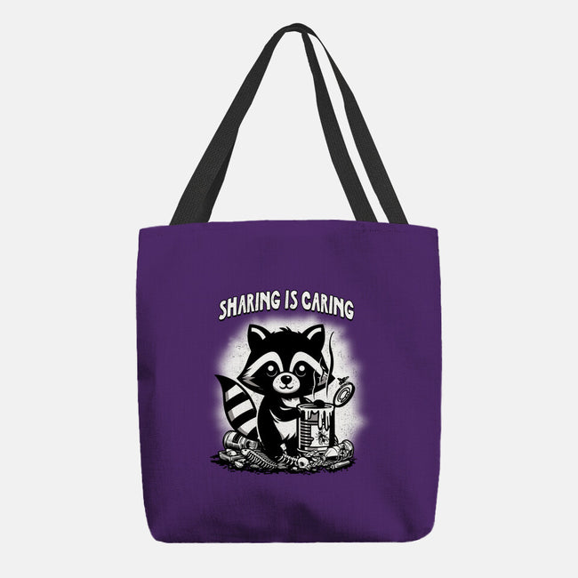 Sharing Is Caring-None-Basic Tote-Bag-palmstreet