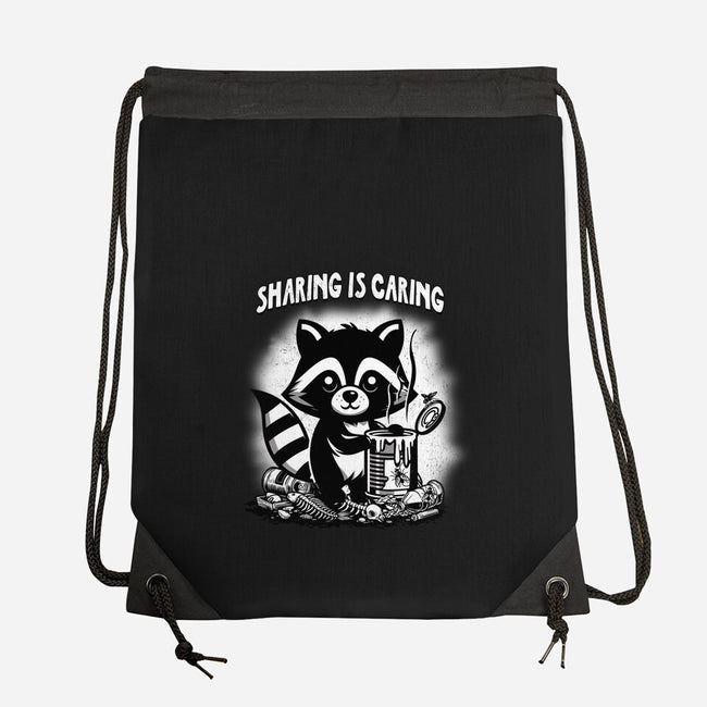 Sharing Is Caring-None-Drawstring-Bag-palmstreet