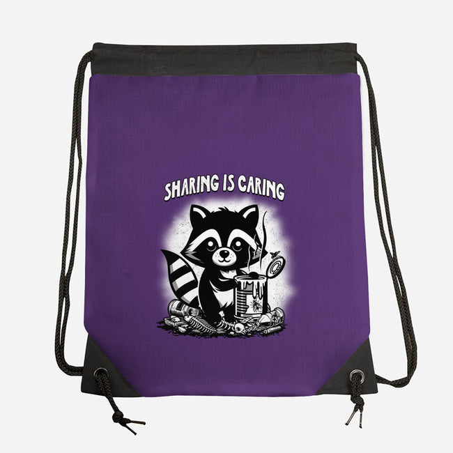Sharing Is Caring-None-Drawstring-Bag-palmstreet