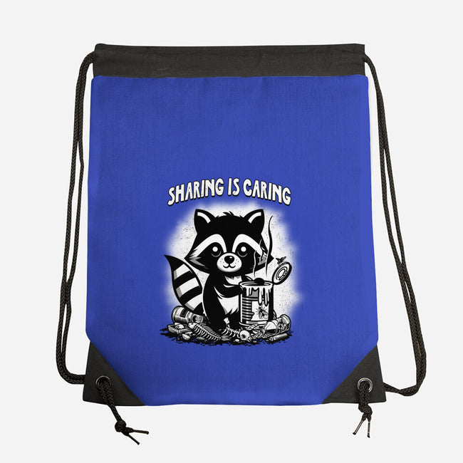 Sharing Is Caring-None-Drawstring-Bag-palmstreet