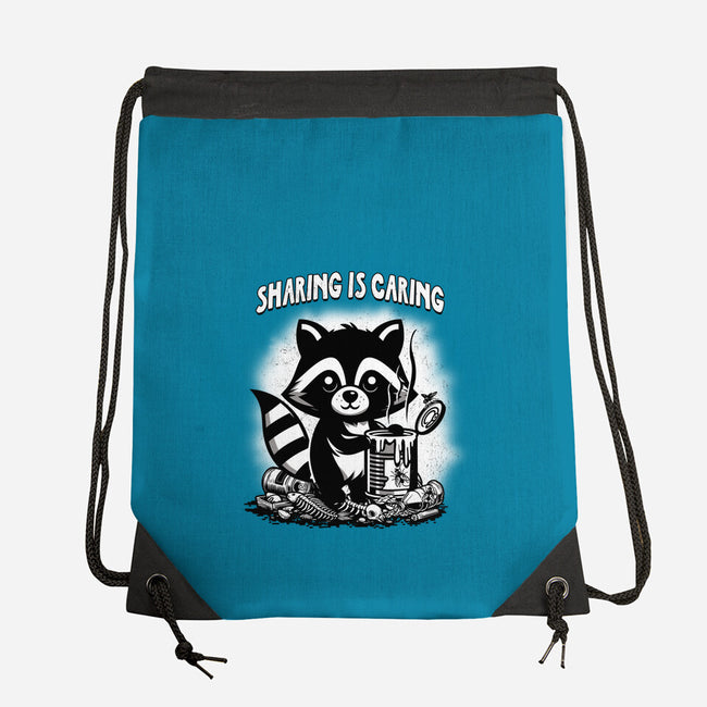 Sharing Is Caring-None-Drawstring-Bag-palmstreet