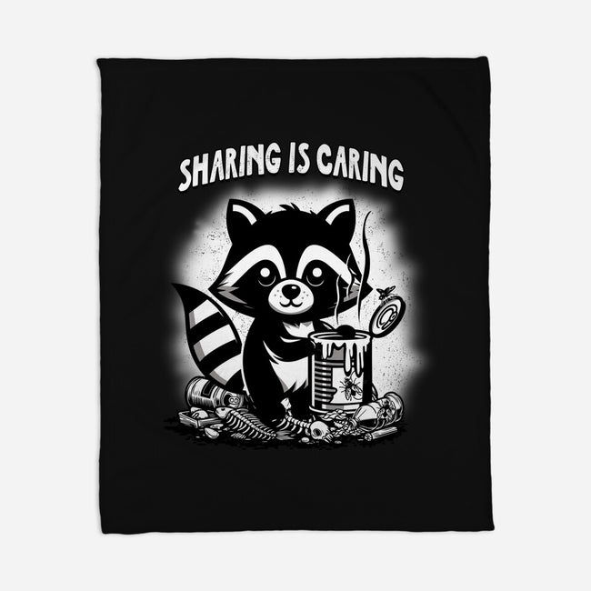 Sharing Is Caring-None-Fleece-Blanket-palmstreet