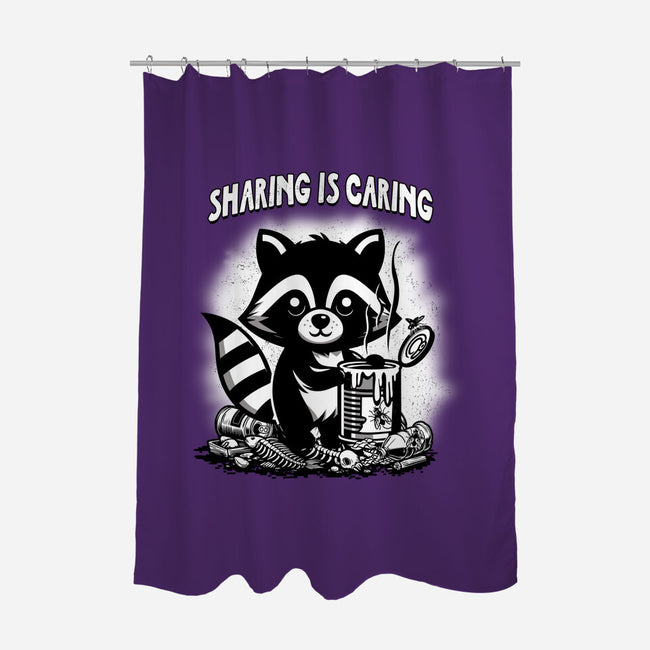 Sharing Is Caring-None-Polyester-Shower Curtain-palmstreet