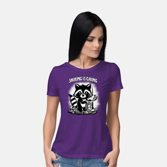 Sharing Is Caring-Womens-Basic-Tee-palmstreet