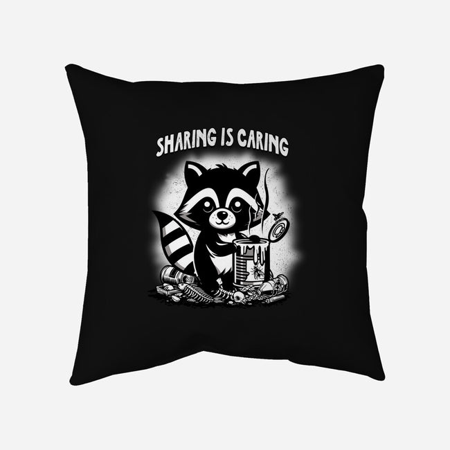 Sharing Is Caring-None-Removable Cover w Insert-Throw Pillow-palmstreet