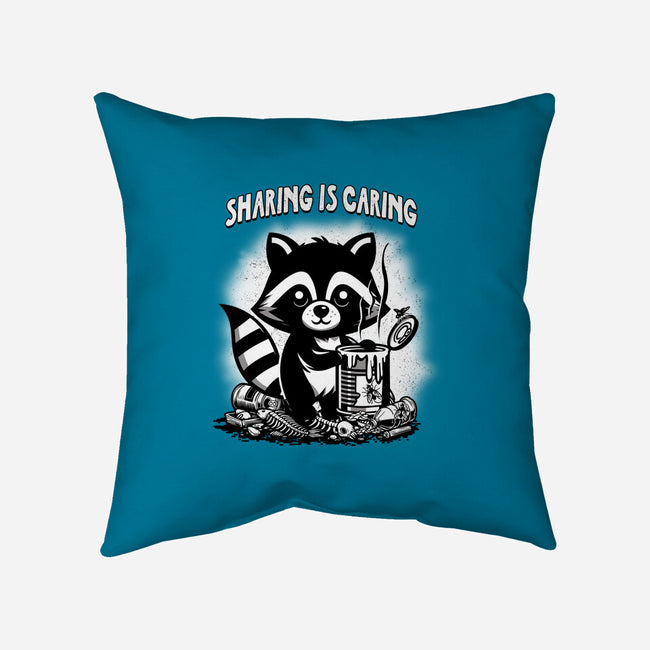 Sharing Is Caring-None-Removable Cover w Insert-Throw Pillow-palmstreet