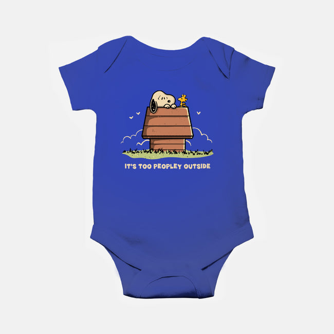 Too Peopley Outside-Baby-Basic-Onesie-retrodivision