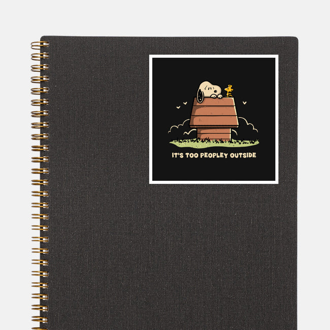 Too Peopley Outside-None-Glossy-Sticker-retrodivision