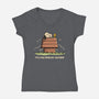 Too Peopley Outside-Womens-V-Neck-Tee-retrodivision