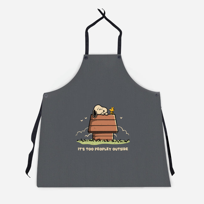 Too Peopley Outside-Unisex-Kitchen-Apron-retrodivision