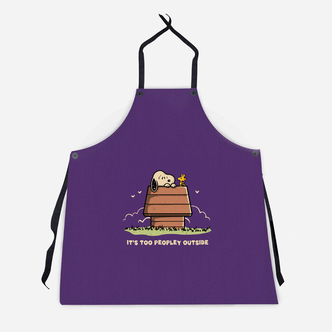 Too Peopley Outside-Unisex-Kitchen-Apron-retrodivision