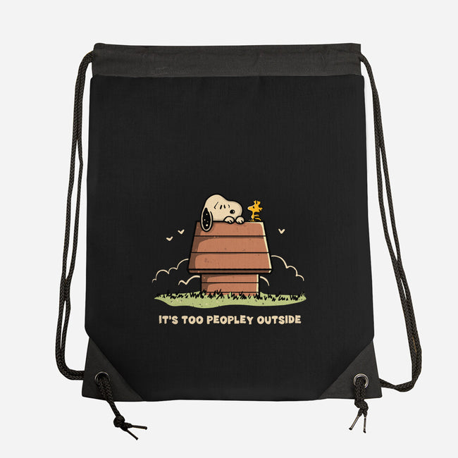 Too Peopley Outside-None-Drawstring-Bag-retrodivision