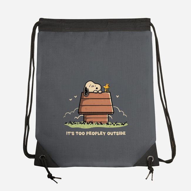Too Peopley Outside-None-Drawstring-Bag-retrodivision