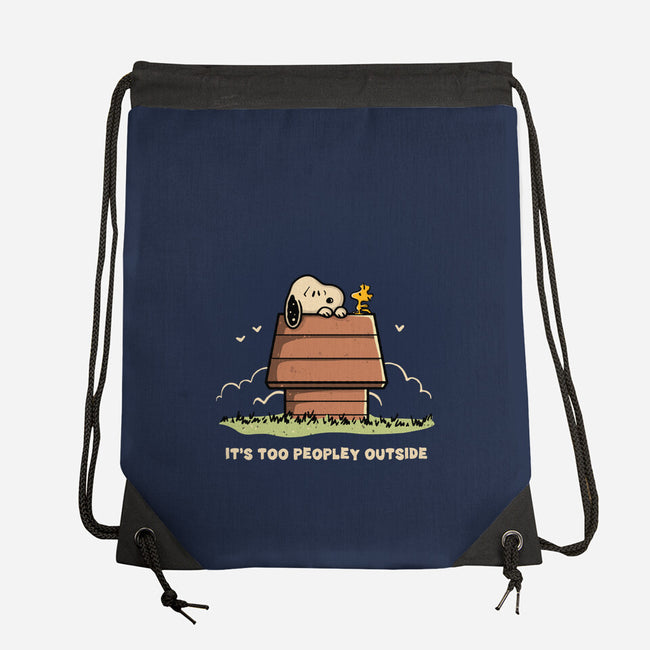 Too Peopley Outside-None-Drawstring-Bag-retrodivision