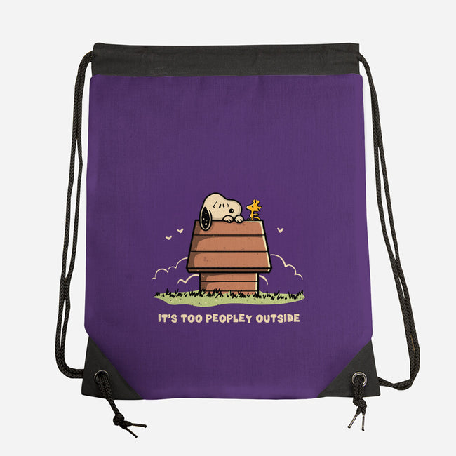 Too Peopley Outside-None-Drawstring-Bag-retrodivision