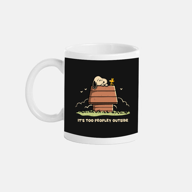 Too Peopley Outside-None-Mug-Drinkware-retrodivision