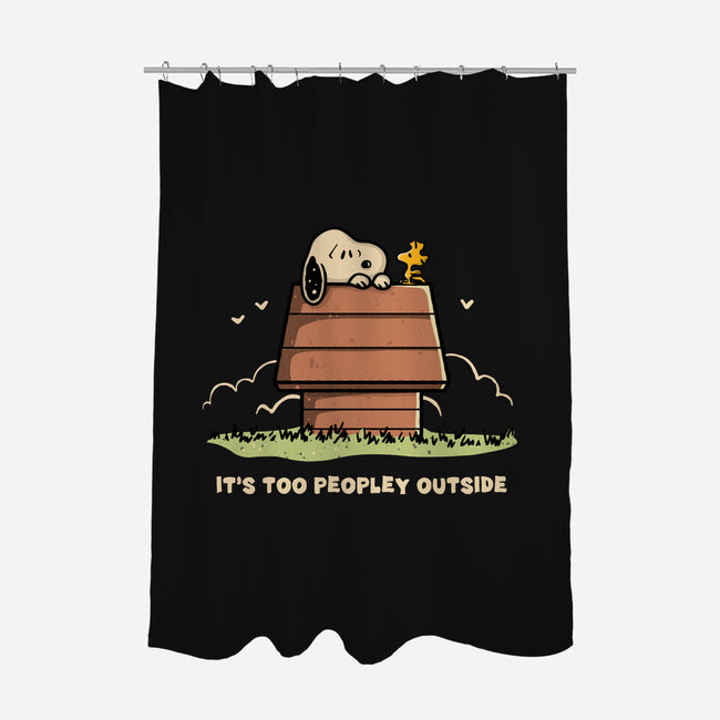 Too Peopley Outside-None-Polyester-Shower Curtain-retrodivision