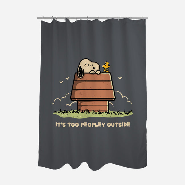 Too Peopley Outside-None-Polyester-Shower Curtain-retrodivision