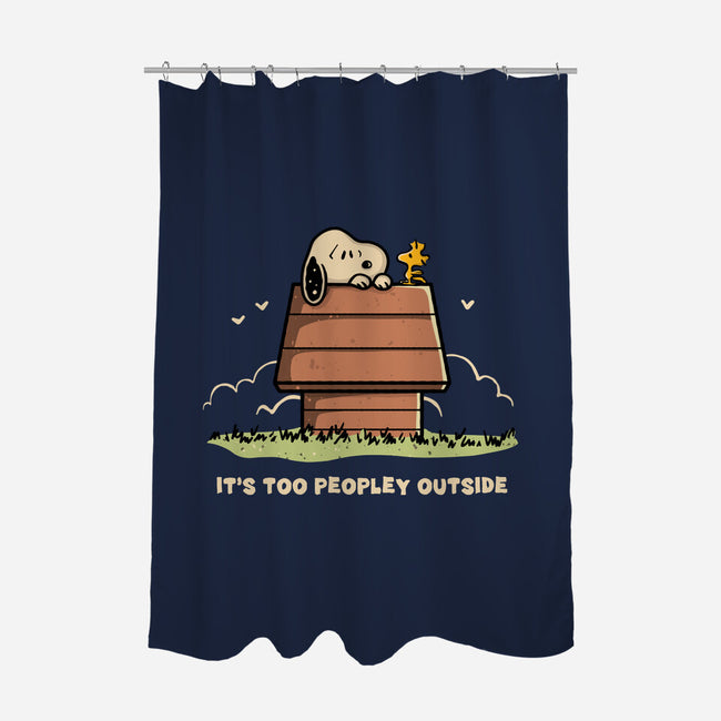 Too Peopley Outside-None-Polyester-Shower Curtain-retrodivision
