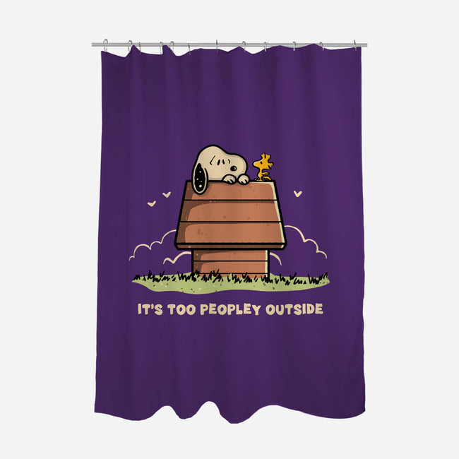 Too Peopley Outside-None-Polyester-Shower Curtain-retrodivision