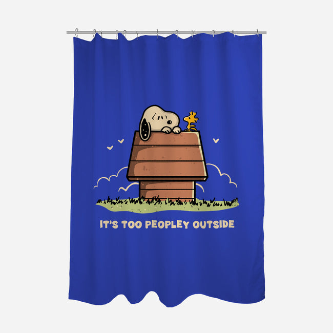 Too Peopley Outside-None-Polyester-Shower Curtain-retrodivision