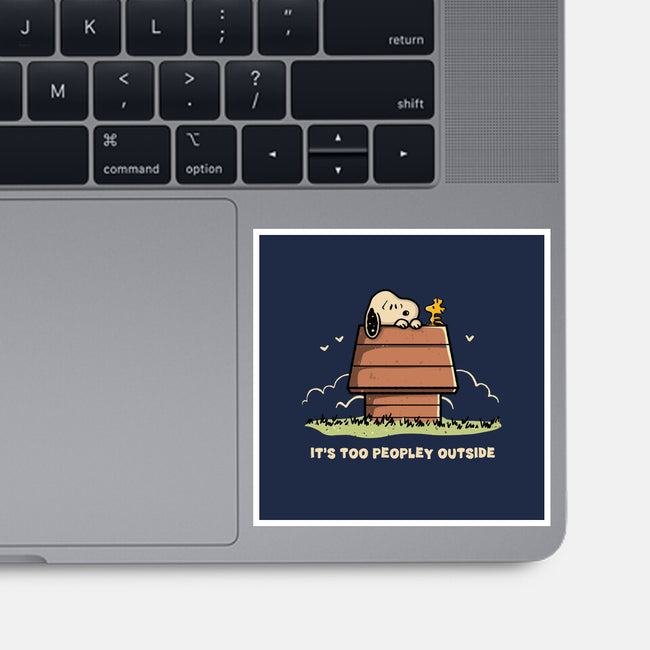 Too Peopley Outside-None-Glossy-Sticker-retrodivision