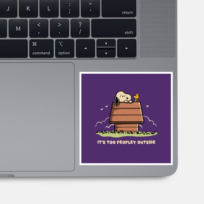 Too Peopley Outside-None-Glossy-Sticker-retrodivision