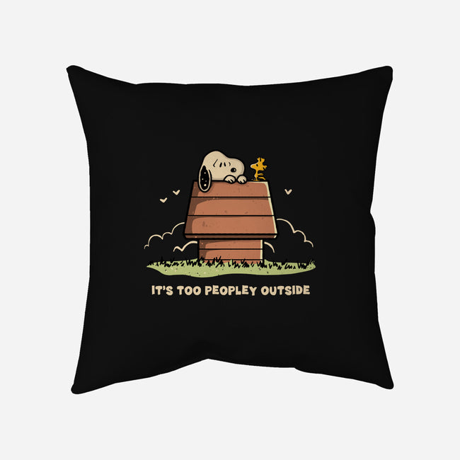 Too Peopley Outside-None-Removable Cover w Insert-Throw Pillow-retrodivision