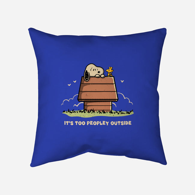 Too Peopley Outside-None-Removable Cover w Insert-Throw Pillow-retrodivision
