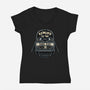 Rewind To The Dark Side-Womens-V-Neck-Tee-glitchygorilla