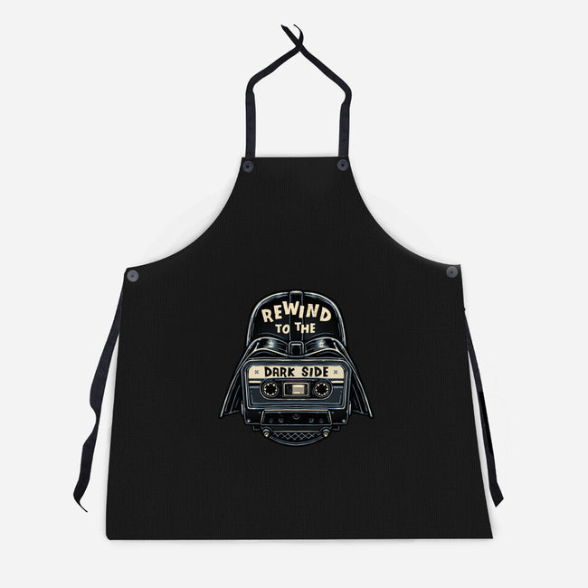 Rewind To The Dark Side-Unisex-Kitchen-Apron-glitchygorilla