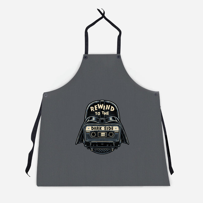 Rewind To The Dark Side-Unisex-Kitchen-Apron-glitchygorilla