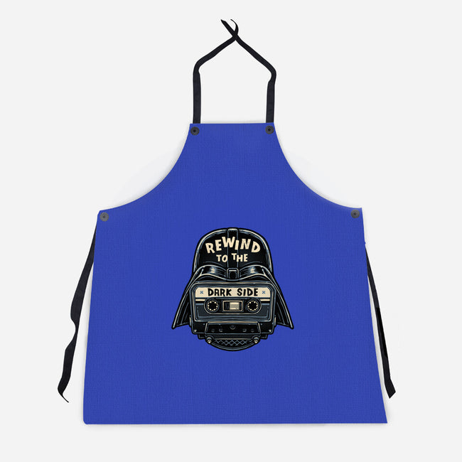 Rewind To The Dark Side-Unisex-Kitchen-Apron-glitchygorilla