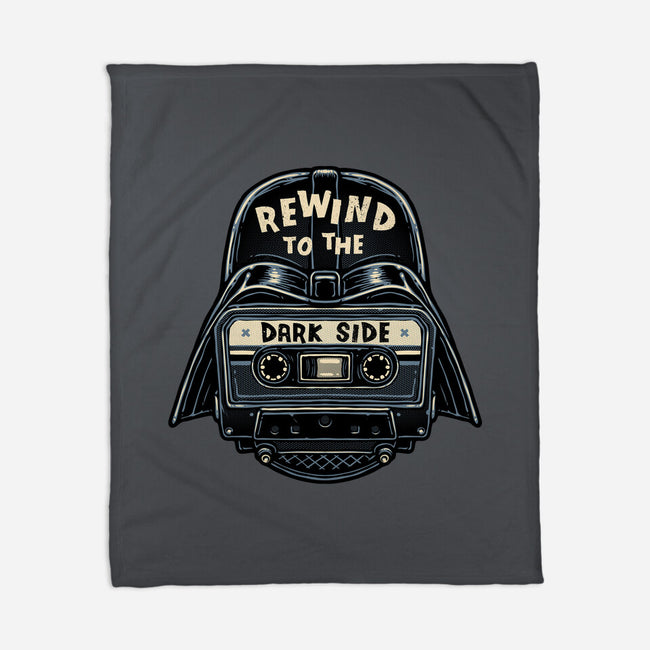 Rewind To The Dark Side-None-Fleece-Blanket-glitchygorilla