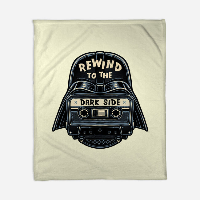 Rewind To The Dark Side-None-Fleece-Blanket-glitchygorilla