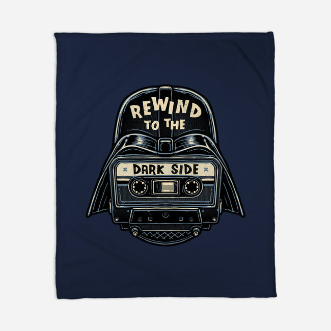 Rewind To The Dark Side-None-Fleece-Blanket-glitchygorilla