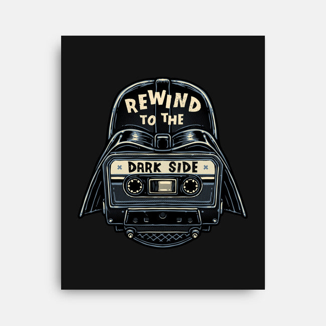 Rewind To The Dark Side-None-Stretched-Canvas-glitchygorilla