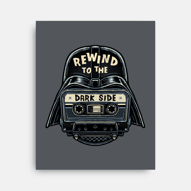 Rewind To The Dark Side-None-Stretched-Canvas-glitchygorilla