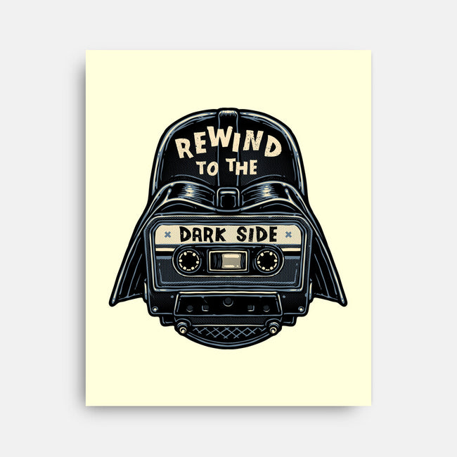 Rewind To The Dark Side-None-Stretched-Canvas-glitchygorilla