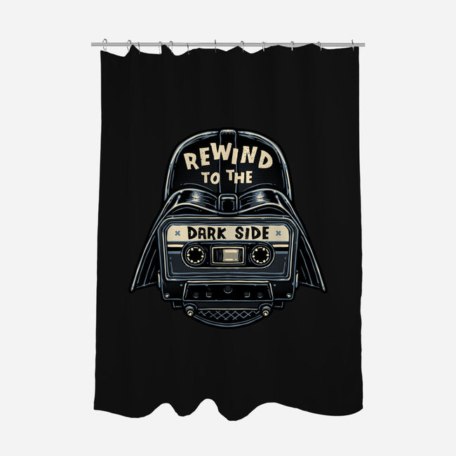 Rewind To The Dark Side-None-Polyester-Shower Curtain-glitchygorilla