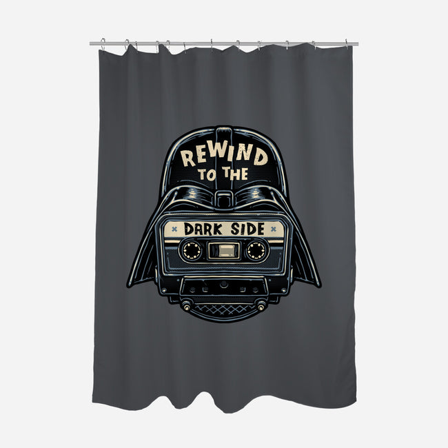 Rewind To The Dark Side-None-Polyester-Shower Curtain-glitchygorilla