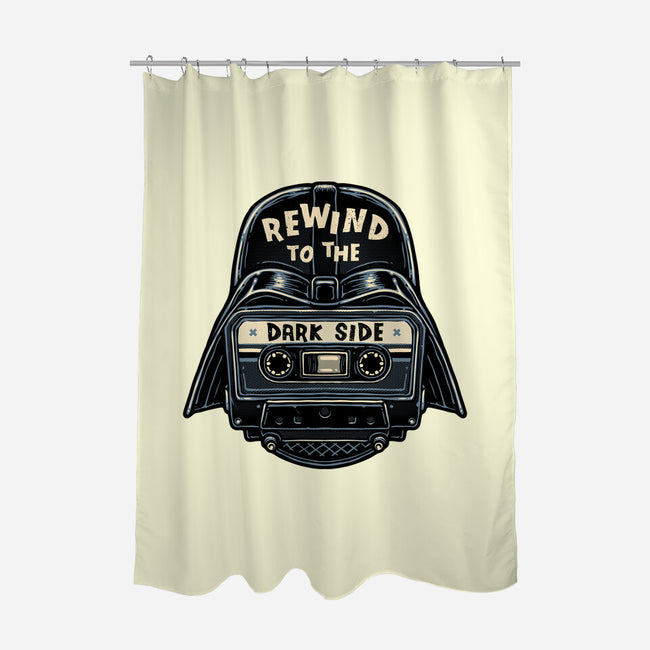 Rewind To The Dark Side-None-Polyester-Shower Curtain-glitchygorilla
