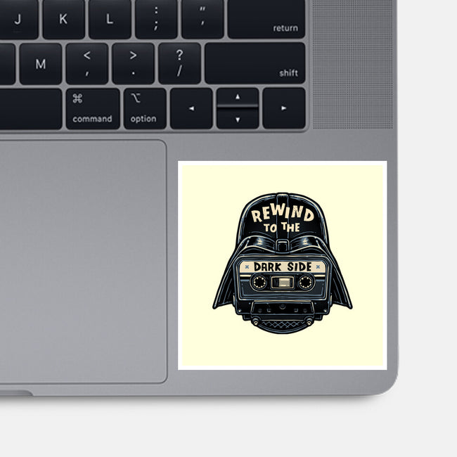 Rewind To The Dark Side-None-Glossy-Sticker-glitchygorilla