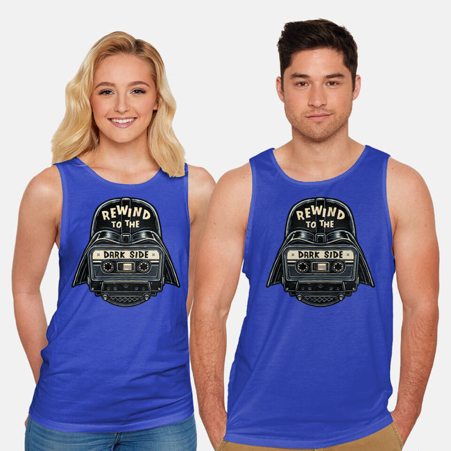 Rewind To The Dark Side-Unisex-Basic-Tank-glitchygorilla