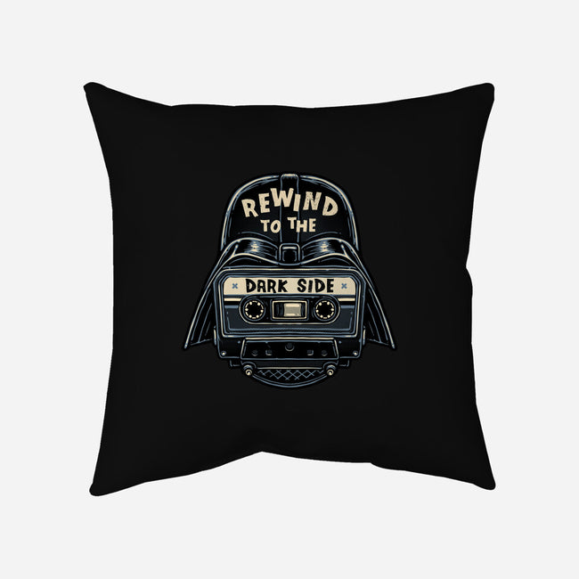 Rewind To The Dark Side-None-Removable Cover w Insert-Throw Pillow-glitchygorilla