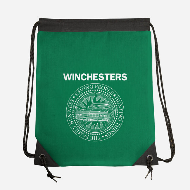 Emblem Of The Hunt-None-Drawstring-Bag-glitchygorilla