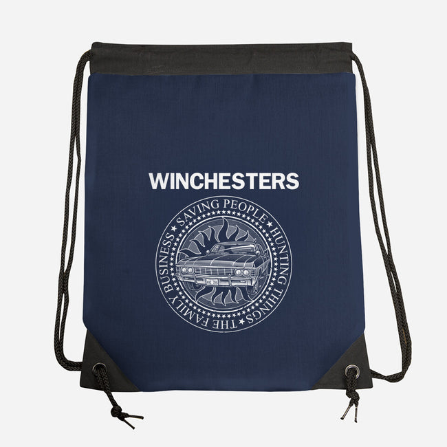 Emblem Of The Hunt-None-Drawstring-Bag-glitchygorilla