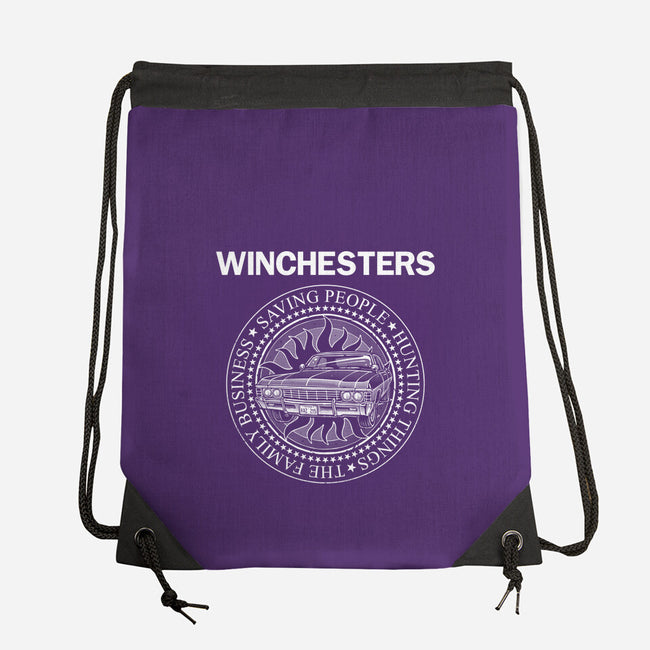 Emblem Of The Hunt-None-Drawstring-Bag-glitchygorilla