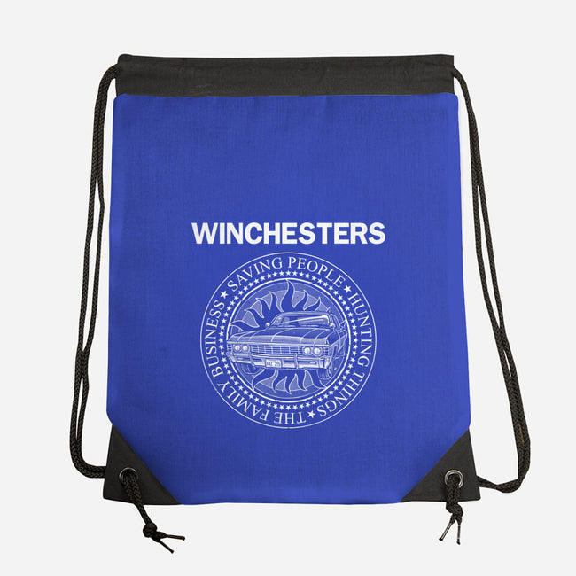 Emblem Of The Hunt-None-Drawstring-Bag-glitchygorilla